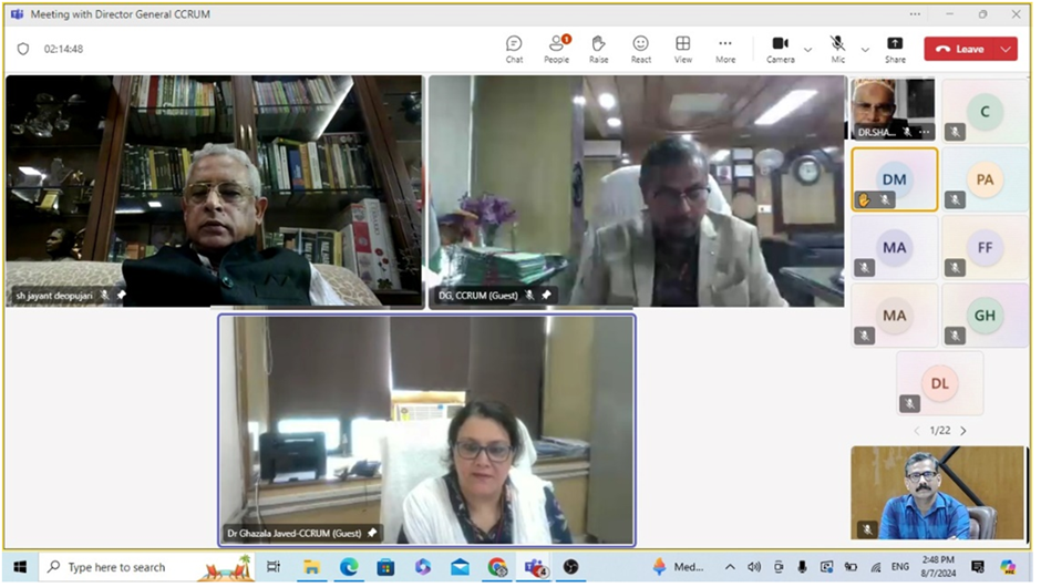 CCRUM organises webinar on quality standards for healthcare delivery system in Unani Medicine