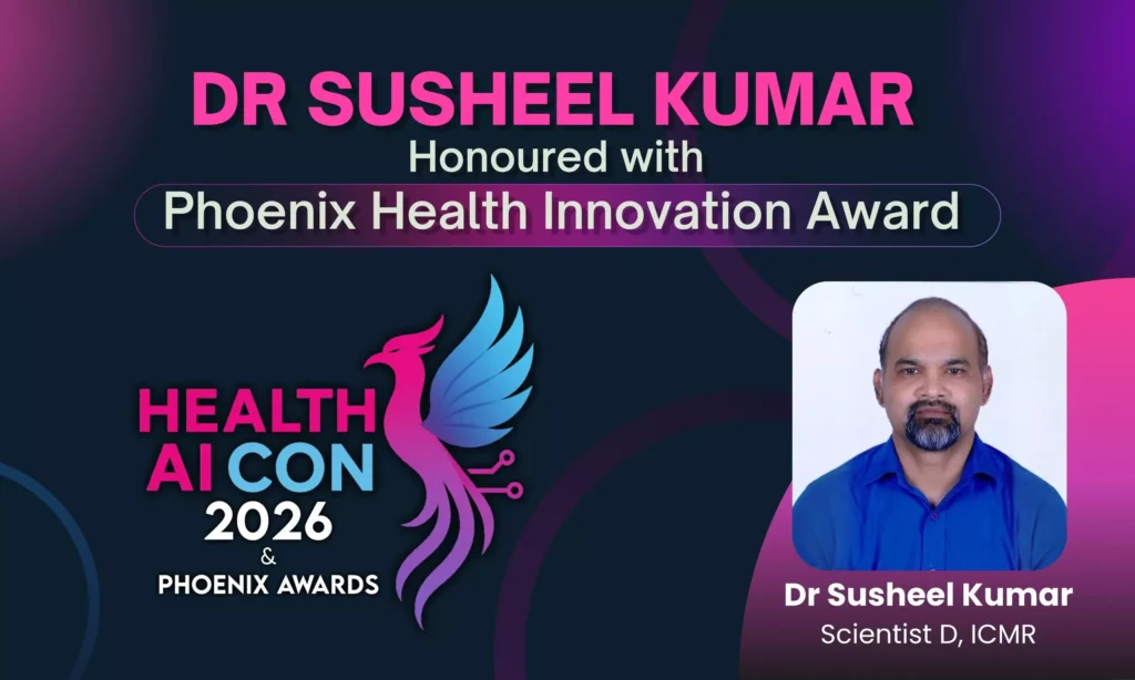 ICMR Scientist Dr Susheel Kumar Singh Receives Phoenix Award at Health AI Con 2026