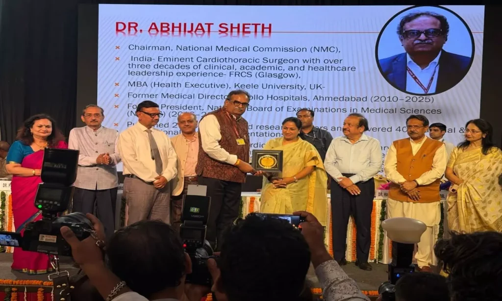 NMC Chairman Dr Abhijat Sheth Felicitated by Delhi CM on Doctors’ Day, Calls for Ethical Adoption of AI in Healthcare